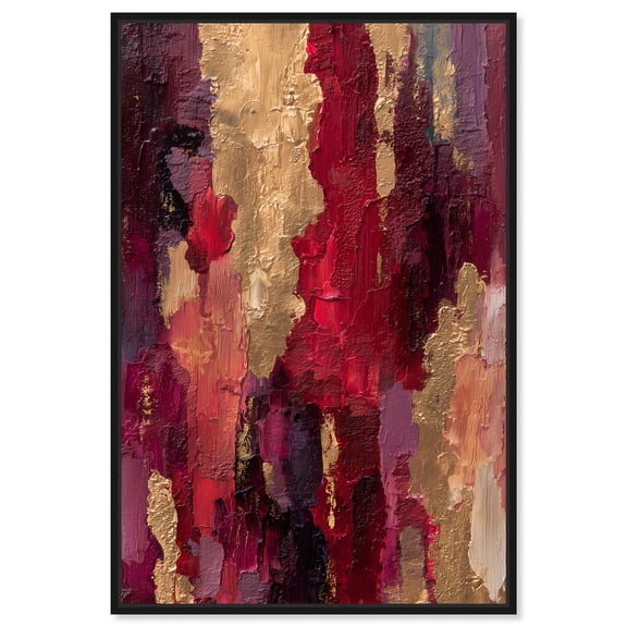 River of Lava I Canvas Print Living Room Wall Art by Art Remedy, Black Frame, 36 x 54