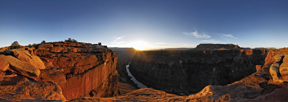 River passing through a canyon Colorado River Grand Canyon National Park Arizona USA Canvas Art - Panoramic Images (36 x 12)