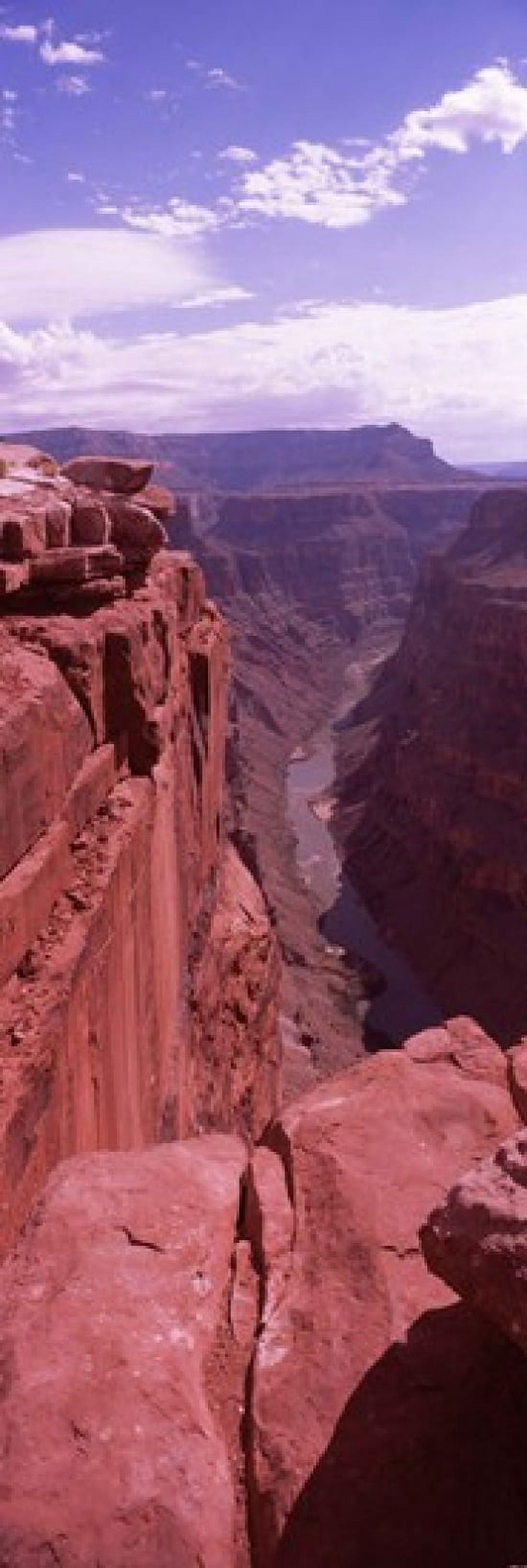River passing through a canyon Toroweap Overlook North Rim Grand Canyon National Park Arizona USA Canvas Art - Panoramic Images (18 x 6)