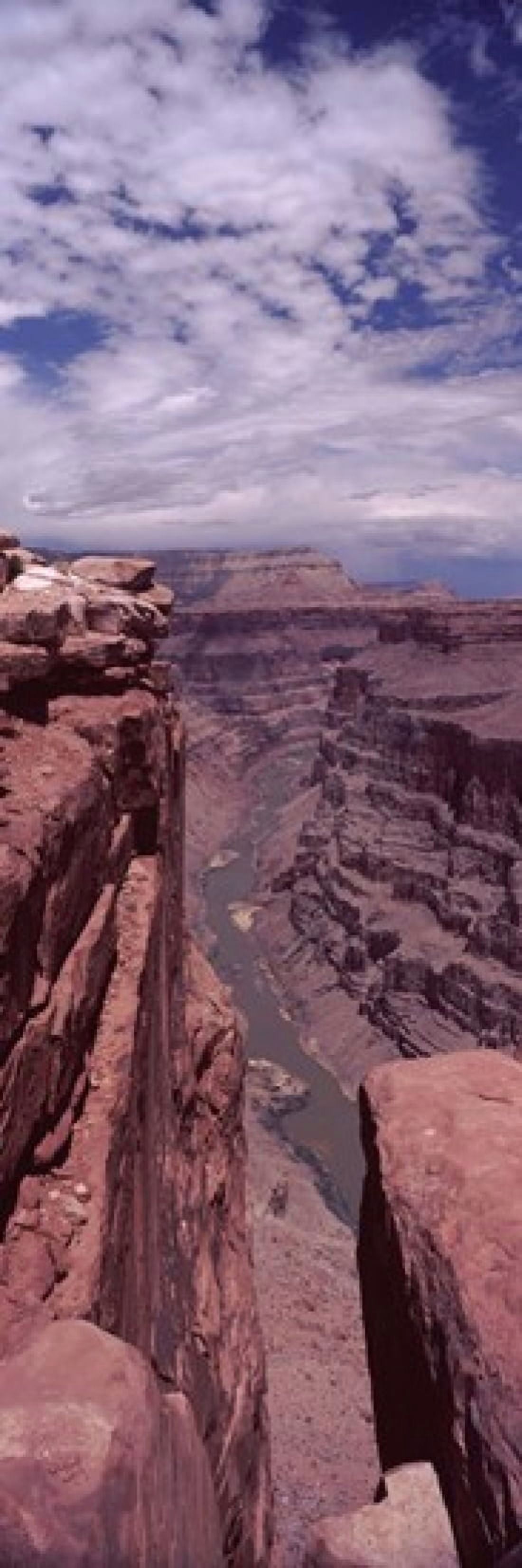 River passing through a canyon Toroweap Overlook North Rim Grand Canyon National Park Arizona USA Canvas Art - Panoramic Images (18 x 6)