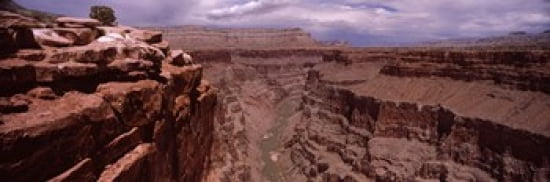 River passing through a canyon Toroweap Overlook North Rim Grand Canyon National Park Arizona USA Canvas Art - Panoramic Images (36 x 12)