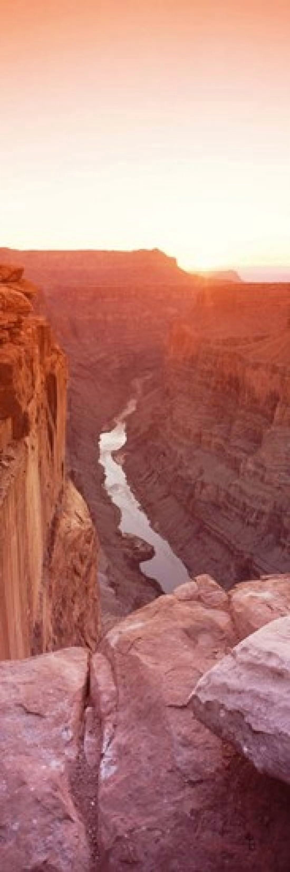 River passing through a canyon Toroweap Overlook North Rim Grand Canyon National Park Arizona USA Canvas Art - Panoramic Images (36 x 12)
