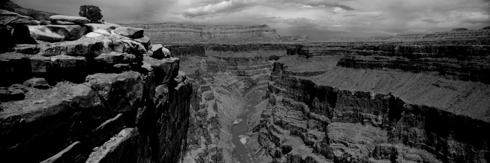 River passing through a canyon Toroweap Overlook North Rim Grand Canyon National Park Arizona USA Canvas Art - Panoramic Images (6 x 18)