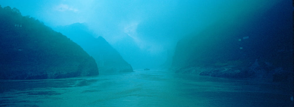 River passing through mountains Yangtze River Three Gorges China Canvas Art - Panoramic Images (7 x 18)