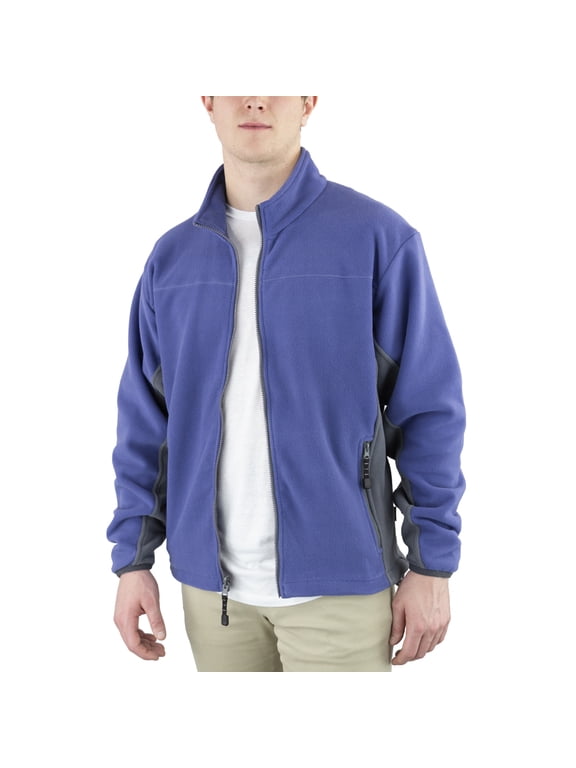 Mens Microfleece Jacket Athletic Full Zip