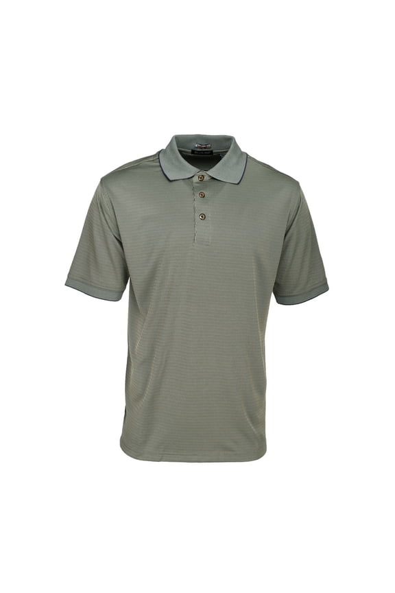 Mens Upf 30+ Jacquard Short Sleeve  Casual Athletic Polo Shirt