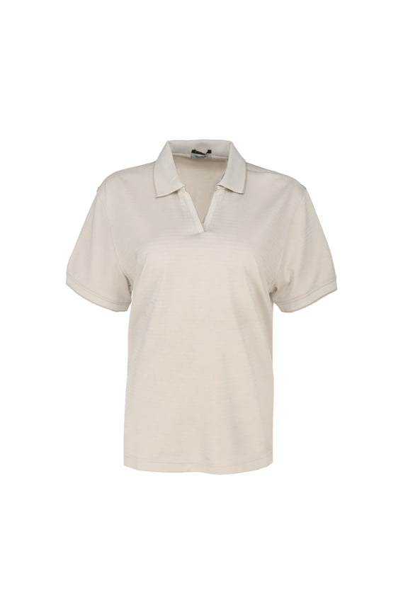 Womens Jacquard Short Sleeve Polo ShirtGolf Casual Casual