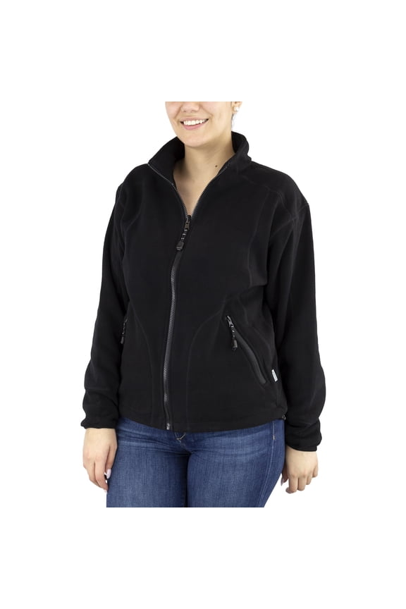 Womens Microfleece Jacket Athletic Outerwear Jacket -