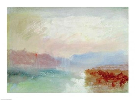 River scene 1834 Canvas Art - JMW Turner (36 x 24)
