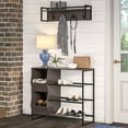 thumbnail image 1 of RiverRidge Afton Shoe Storage Organizer with Cubbies 9-Pair Rack - Weathered Woodgrain, 1 of 11
