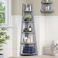 thumbnail image 1 of RiverRidge Amery 5-Tier Tall Corner Storage Ladder Shelf Tower with Display Shelves- Gray, 1 of 8