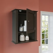 RiverRidge Ashland Single Door Bathroom and Laundry Wall Mount Storage Medicine Cabinet - Espresso
