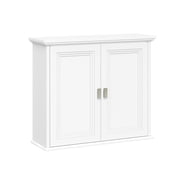 RiverRidge Geneva Two-Door Bathroom and Laundry Wall Mount Storage Medicine Cabinet with Fixed and Adjustable Shelves - White
