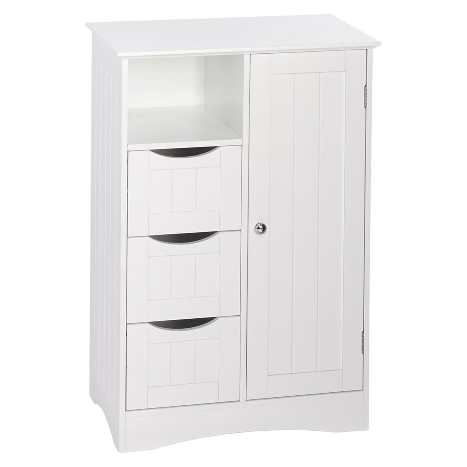 RiverRidge Ashland 1-Door, 3-Drawer Floor Cabinet, White