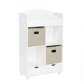 RiverRidge Kids Book Nook Cubby Toy Storage with Bookshelf
