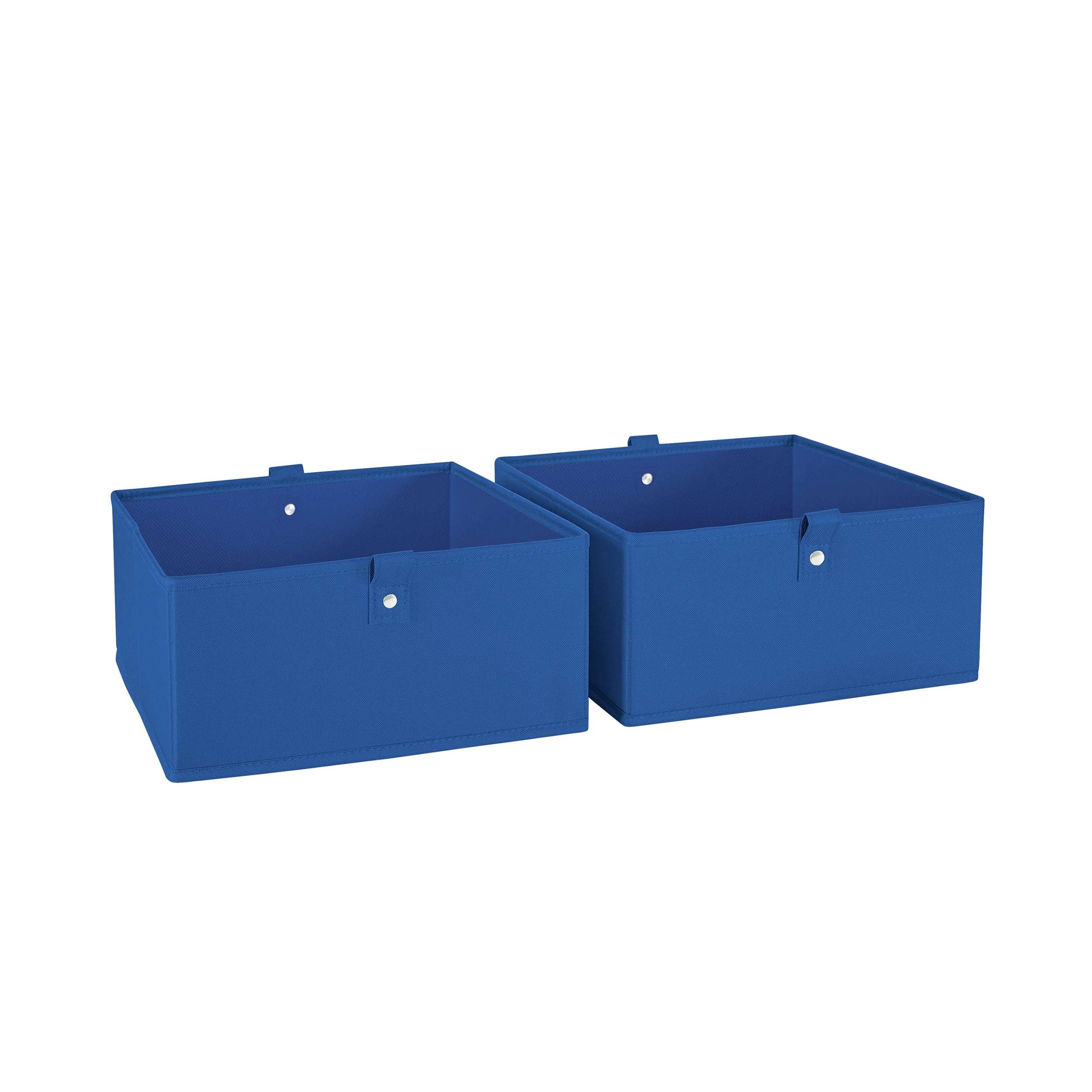 Blue Fabric Collapsible Kids' Storage Cube Set