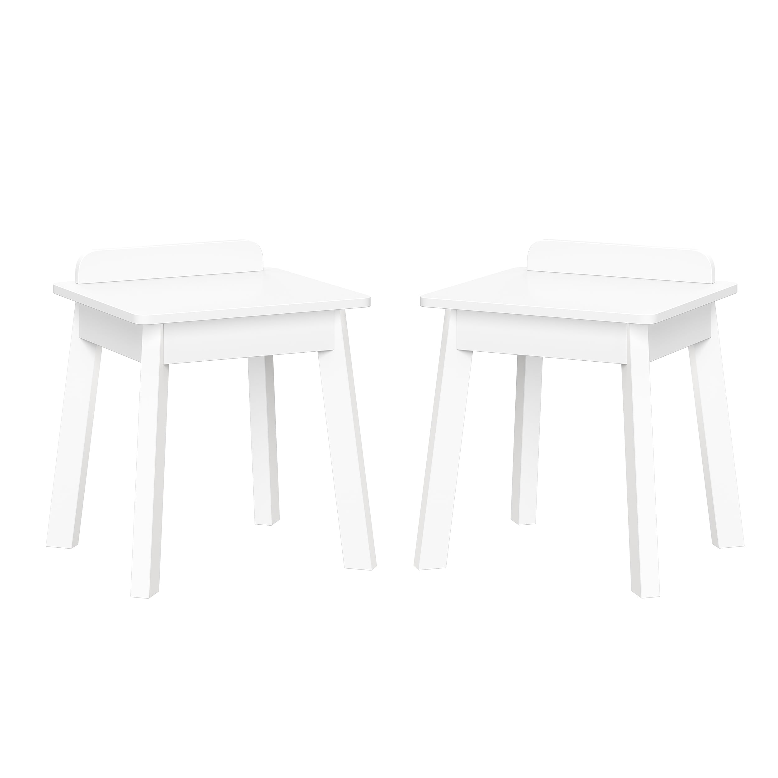 RiverRidge Kids 2pc Chairs for Playroom, Nursery, and Daycare - White