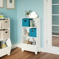 thumbnail image 1 of RiverRidge Kids 23in Playroom Bookshelf with Toy Bin Organizer and 2 Open Shelves - White, 1 of 9