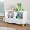 thumbnail image 1 of RiverRidge Kids Catch-All 27in Toy Storage Organizer with 2 Storage Cubbies - White, 1 of 9