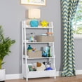 thumbnail image 1 of RiverRidge Kids 24in 4-Tier Ladder Shelf with Toy Organizer and Book Storage - White, 1 of 9