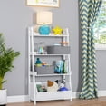 thumbnail image 1 of RiverRidge Home Kids 4-Tier 24in Ladder Shelf with Toy Organizer and 2pc Gray Bins, 1 of 11