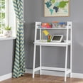 thumbnail image 1 of RiverRidge Kids Art Table Desk with Ladder Shelf and Open Storage Shelf for Playroom - White, 1 of 10