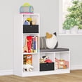 thumbnail image 1 of RiverRidge Kids Cubby Storage Organizer Bench with 5 Shelves and Cushioned Seat - White, 1 of 8