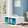 thumbnail image 1 of RiverRidge Kids Activity and Play Table Desk with 6 Storage Cubbies and 2 Aqua Bins, 1 of 7