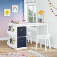 thumbnail image 1 of RiverRidge Kids Playroom Art Activity Table with 2 Cubbies, 2 Bookracks and 2 Chairs, 1 of 11