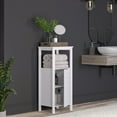 thumbnail image 1 of RiverRidge Madison 1- Door Bathroom Storage Linen Cabinet Organizer with Shelves - White, 1 of 10