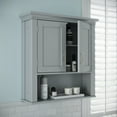 thumbnail image 1 of RiverRidge Somerset 2-Door Bathroom Medicine Cabinet Laundry Wall Shelf Storage - Gray, 1 of 12