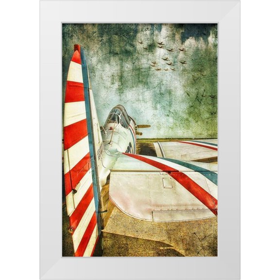 Rivera, John 11x14 White Modern Wood Framed Museum Art Print Titled - Standing By