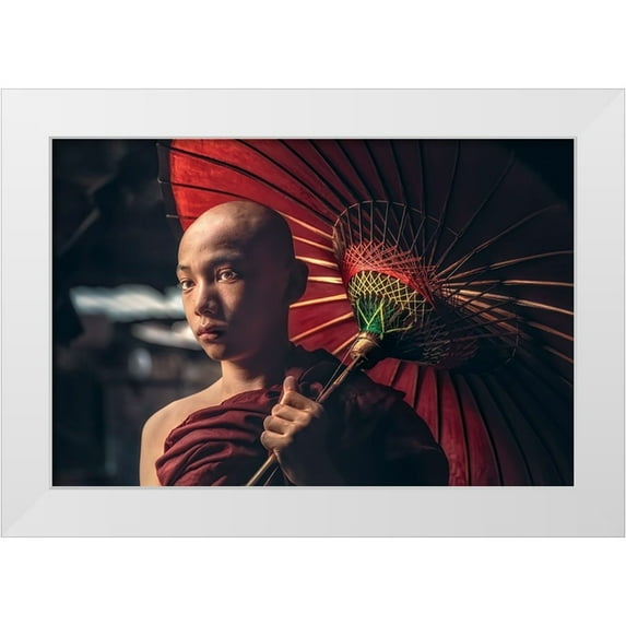 Rivera, Roberto 18x13 White Modern Wood Framed Museum Art Print Titled - Light Of Innocence