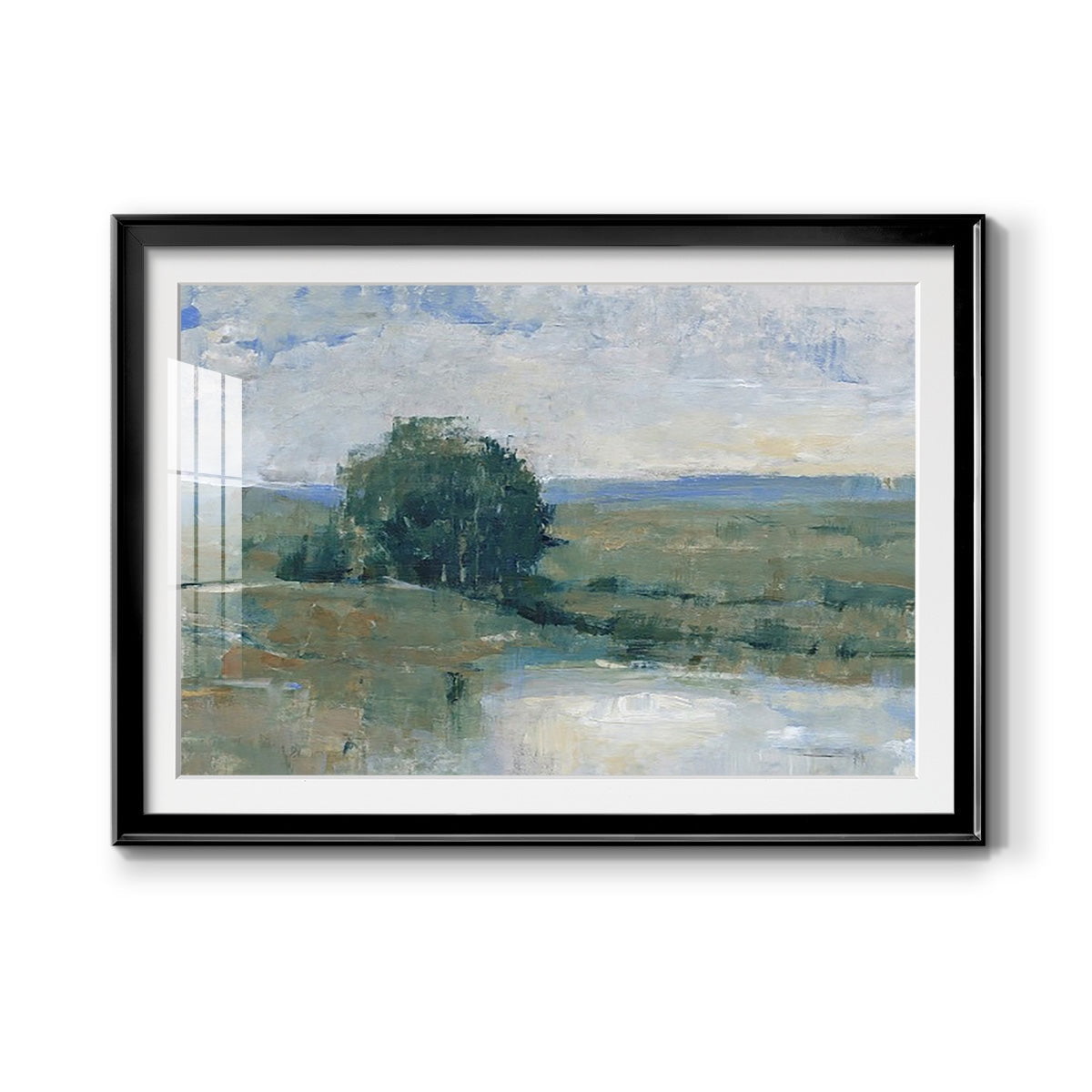 Riverbank Impression I Premium Framed Print - Ready to Hang