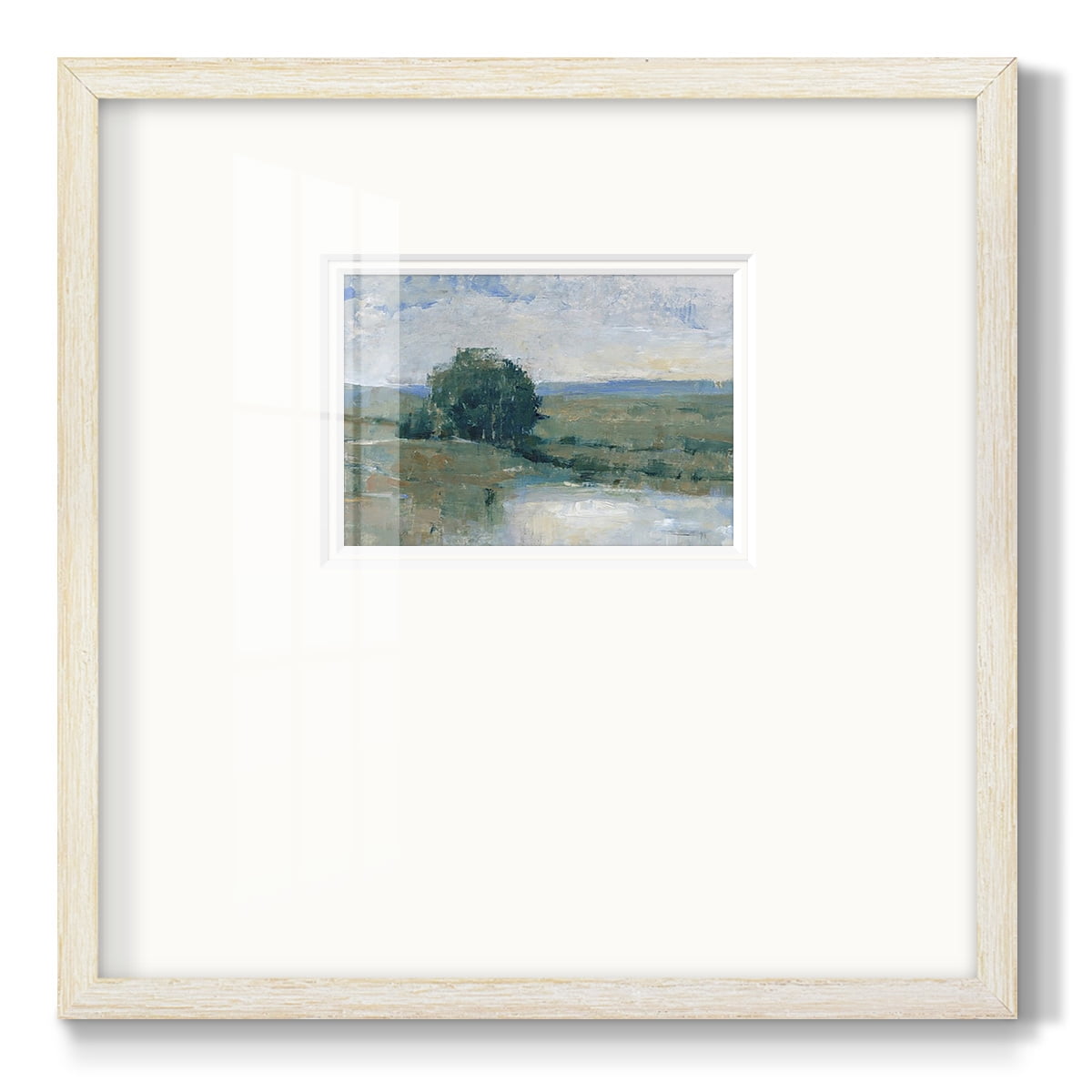 Riverbank Impression IPremium Framed Print