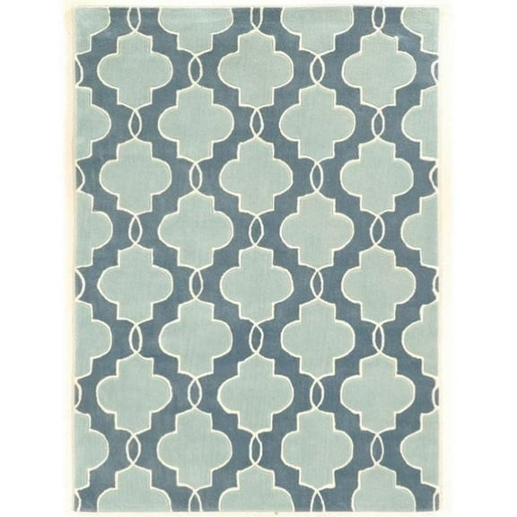 Riverbay Furniture 1'10" x 2'10" Hand Tufted Rug in Blue