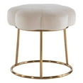 thumbnail image 1 of Riverbay Furniture 17.75" Transitional Fabric Accent Vanity Stool in White, 1 of 16
