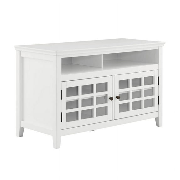 Riverbay Furniture 2-Door Wood Media Center in White