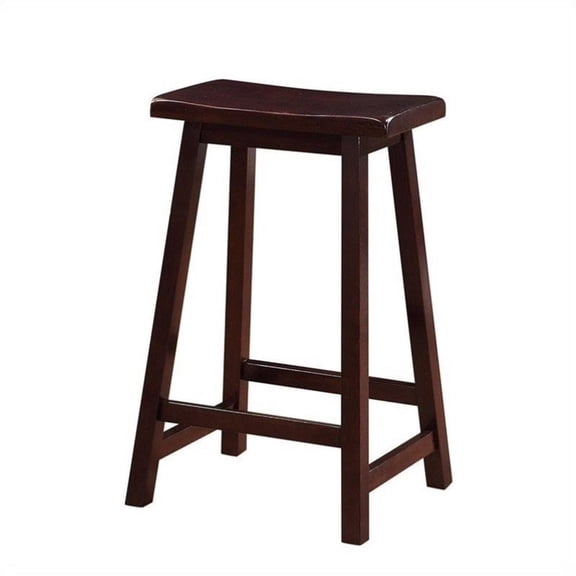 Riverbay Furniture 24" Counter Stool in Dark Brown