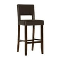 thumbnail image 1 of Riverbay Furniture 30" Upholstered Contemporary Wood Bar Stool in Brown, 1 of 13