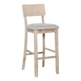 thumbnail image 1 of Riverbay Furniture 31.5" Transitional Wood/Fabric Bar Stool in Gray, 1 of 8