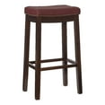 thumbnail image 1 of Riverbay Furniture 32" Transitional Wood/Faux Leather Bar Stool in Red, 1 of 10