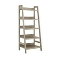 thumbnail image 1 of Riverbay Furniture 5 Open Shelves Wood Ladder Bookshelf Bookcase in Gray Wash, 1 of 2