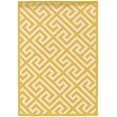 thumbnail image 1 of Riverbay Furniture 5' x 7' Hand Hooked Key Wool Rug in Yellow, 1 of 1