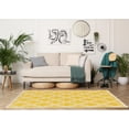 thumbnail image 1 of Riverbay Furniture 5' x 7' Hand Hooked Quatrefoil Wool Rug in Yellow, 1 of 3