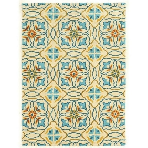 Riverbay Furniture 5' x 7' Hand Tufted Rug in Ivory