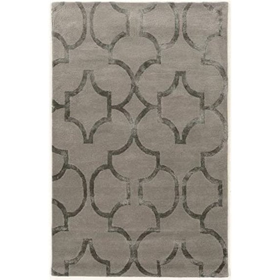 Riverbay Furniture 5' x 8' Hand Tufted Rug in Slate and Slate