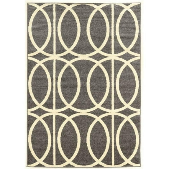 Riverbay Furniture 8' x 10' 2" Rug in Gray and Ivory