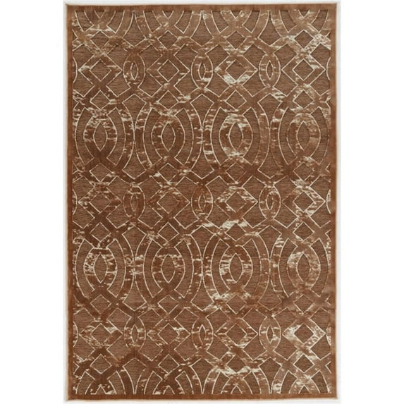 Riverbay Furniture 8' x 10' Area Rug in Brown and Beige