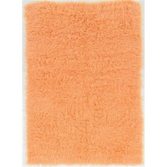 Riverbay Furniture 8' x 10' Flokati Rug in Sherbet
